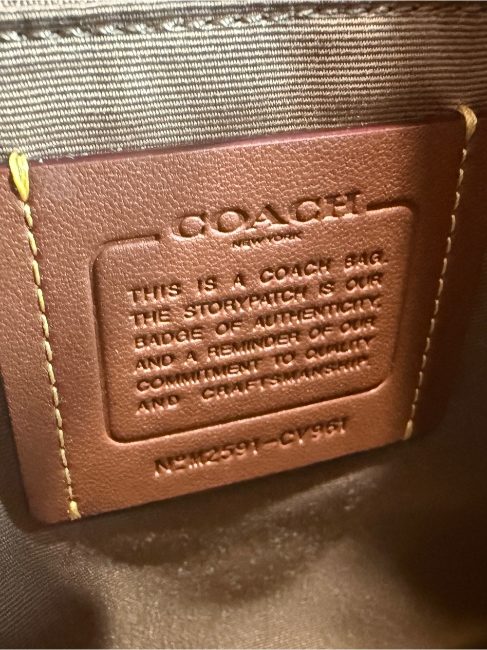 Coach Rowan Satchel in Signature Canvas Brown - Picture 12 of 15